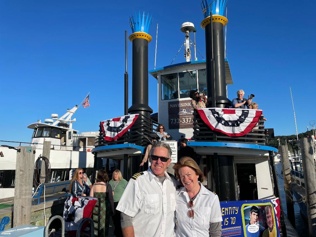 Captain Dan & Vicky Schade, Owners of Classic Boat Rides, Aboard The